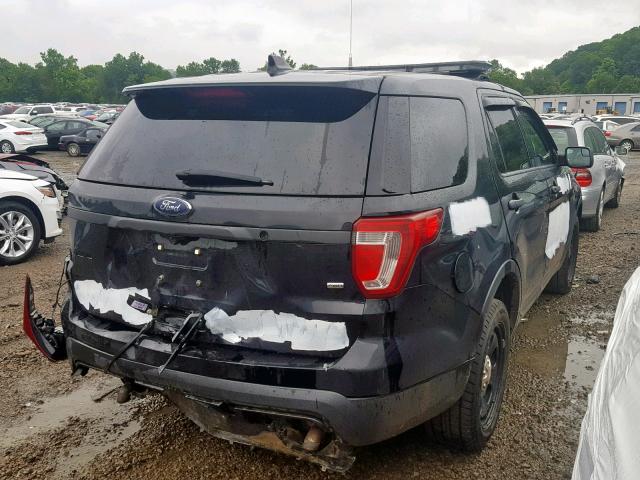 1FM5K8AR2HGA17294 - 2017 FORD EXPLORER P BLACK photo 4