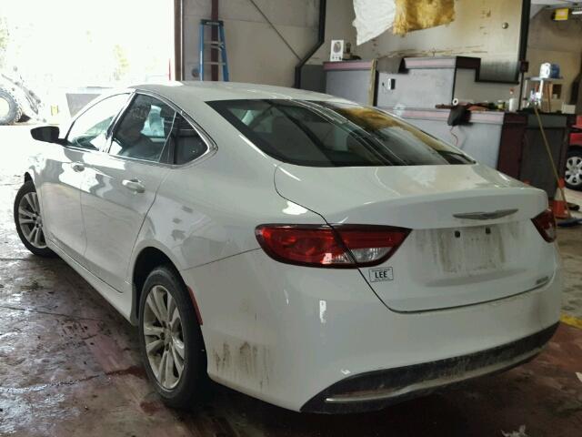 1C3CCCAB8FN567868 - 2015 CHRYSLER 200 LIMITE WHITE photo 3