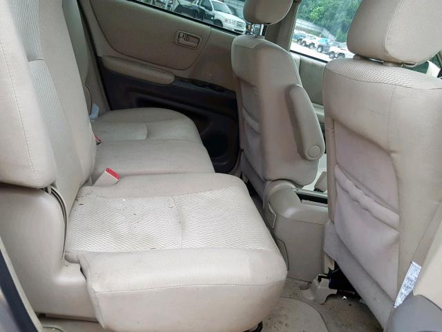 JTEEP21A450086792 - 2005 TOYOTA HIGHLANDER BEIGE photo 6