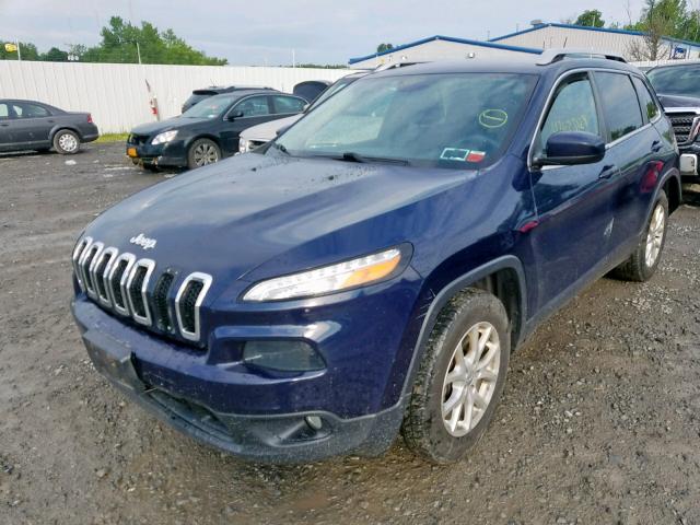 1C4PJMCB7FW691372 - 2015 JEEP CHEROKEE L BLUE photo 2