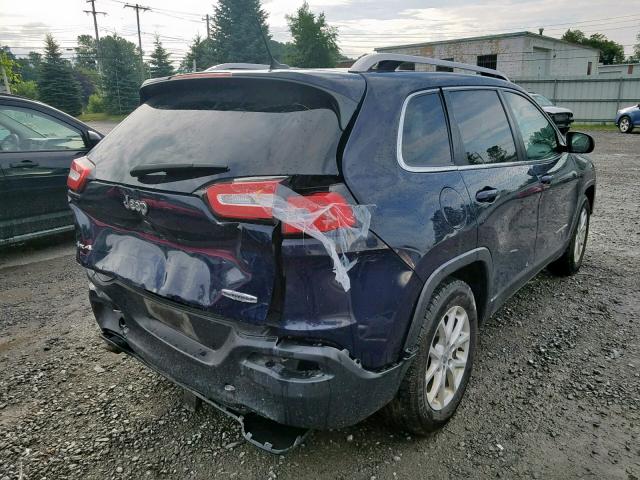 1C4PJMCB7FW691372 - 2015 JEEP CHEROKEE L BLUE photo 4