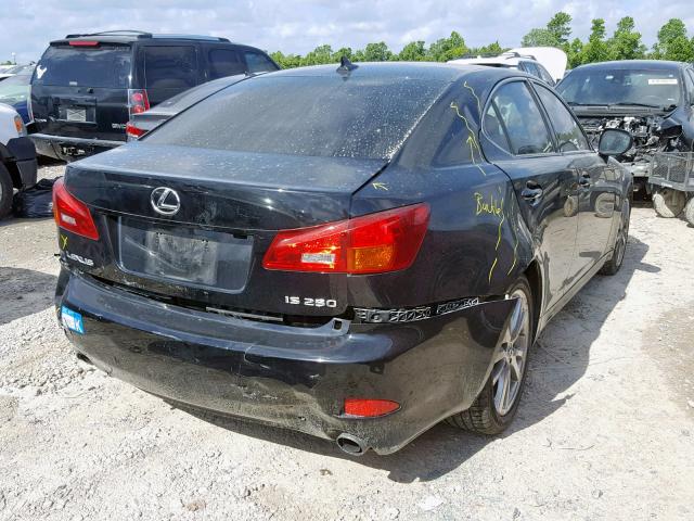 JTHBK262785079252 - 2008 LEXUS IS 250 BLACK photo 4