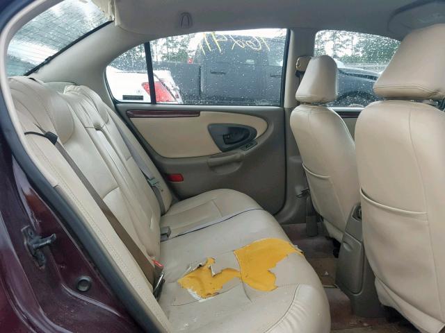 1G3NG52M3X6318152 - 1999 OLDSMOBILE CUTLASS GL 勃艮第红 照片 6