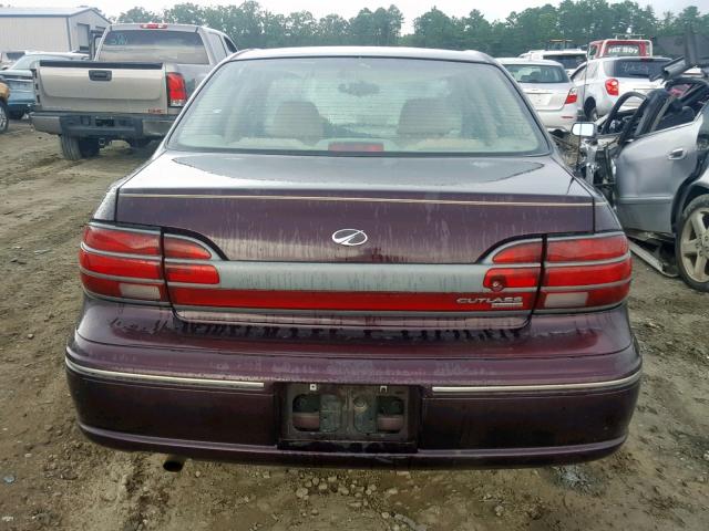 1G3NG52M3X6318152 - 1999 OLDSMOBILE CUTLASS GL 勃艮第红 照片 9