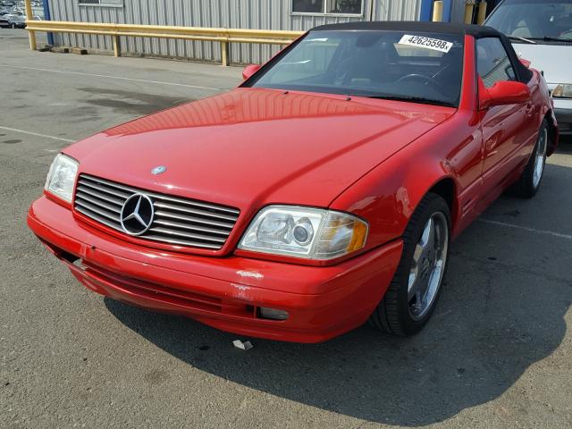 WDBFA68F7XF187035 - 1999 MERCEDES-BENZ SL 500 RED photo 2