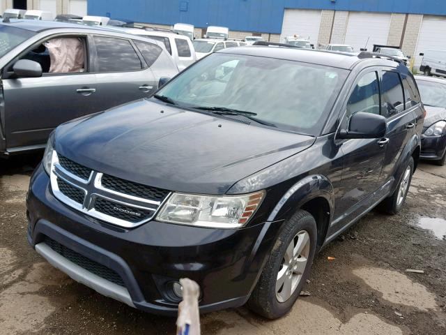 3D4PG1FG5BT528467 - 2011 DODGE JOURNEY MA BLACK photo 2