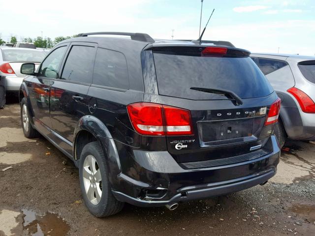 3D4PG1FG5BT528467 - 2011 DODGE JOURNEY MA BLACK photo 3