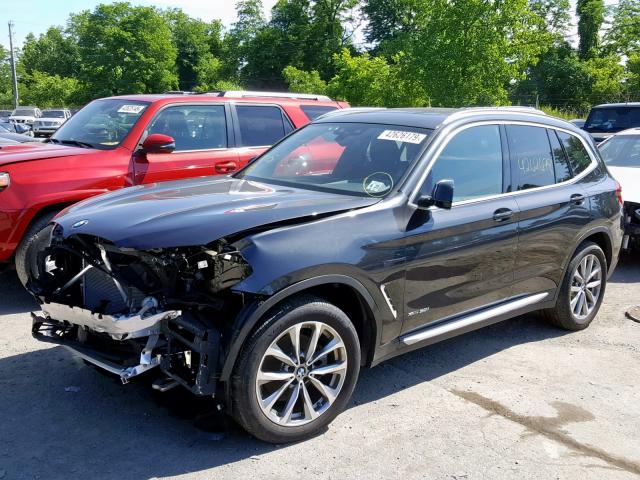 5UXTR9C51JLD59907 - 2018 BMW X3 XDRIVE3 BLACK photo 2