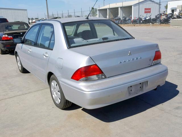 JA3AJ26E32U017109 - 2002 MITSUBISHI LANCER ES SILVER photo 3