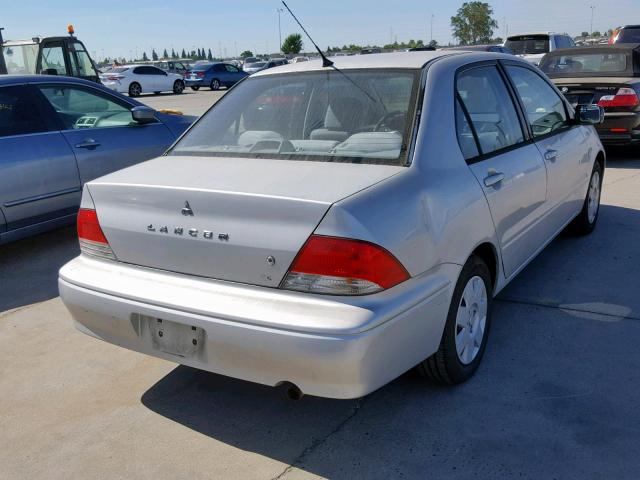 JA3AJ26E32U017109 - 2002 MITSUBISHI LANCER ES SILVER photo 4