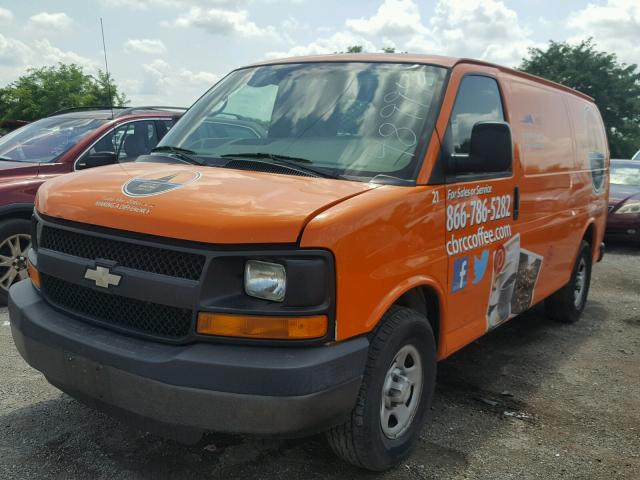 1GCFG15X971108641 - 2007 CHEVROLET EXPRESS G1 ORANGE photo 2