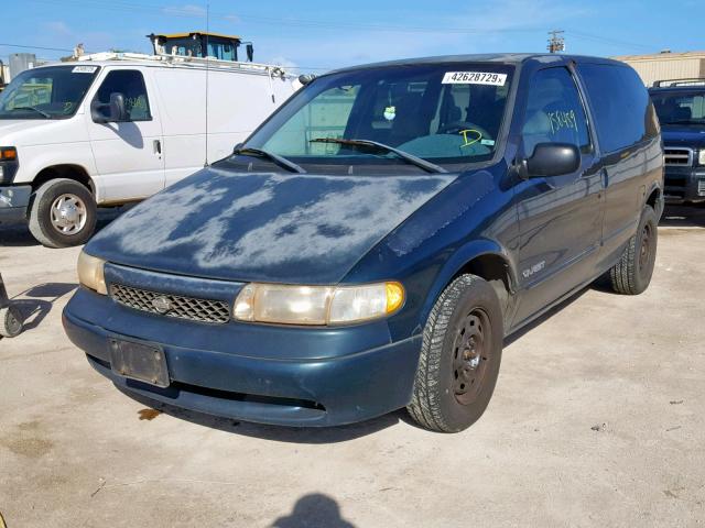 4N2ZN1110WD826299 - 1998 NISSAN QUEST XE GREEN photo 2