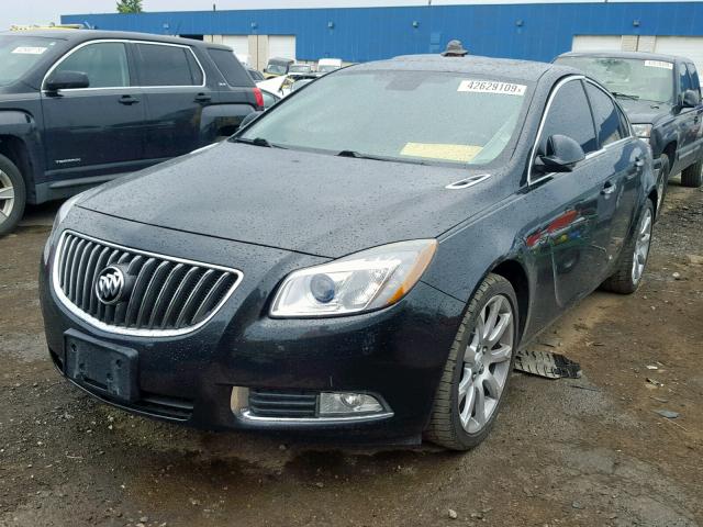 2G4GU5GV2D9139605 - 2013 BUICK REGAL PREM BLACK photo 2