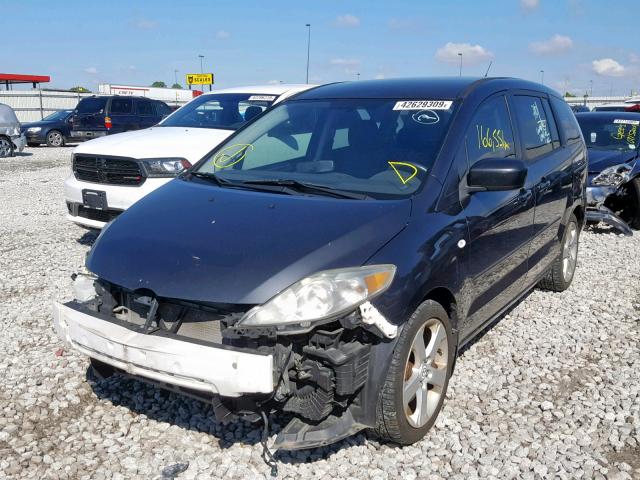 JM1CR293960119282 - 2006 MAZDA 5 BLACK photo 2