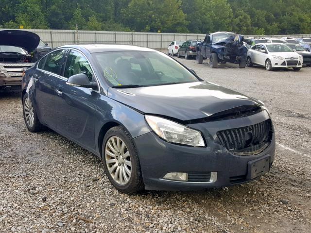 2G4GS5EV0D9230090 - 2013 BUICK REGAL PREM GRAY photo 1