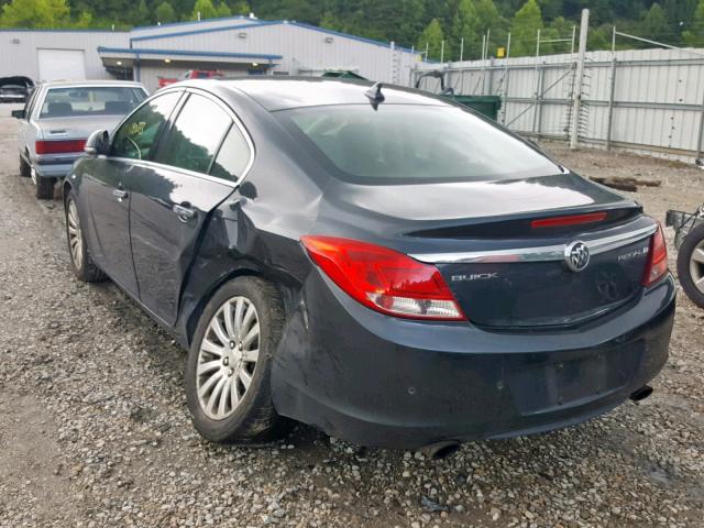 2G4GS5EV0D9230090 - 2013 BUICK REGAL PREM GRAY photo 3