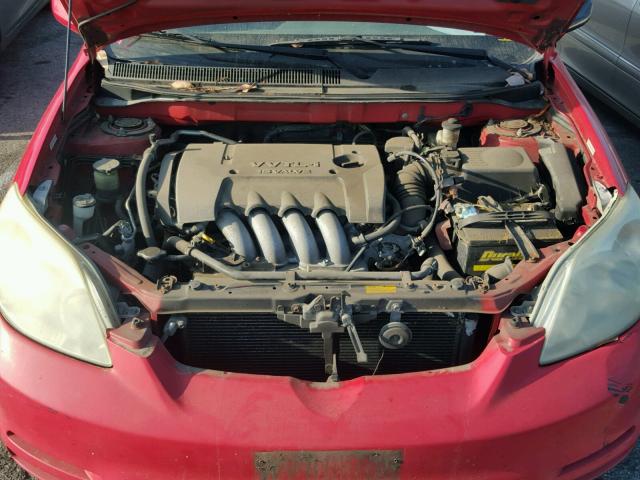 2T1KY32E74C190418 - 2004 TOYOTA COROLLA MA RED photo 7