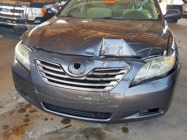 4T1BB46K78U046623 - 2008 TOYOTA CAMRY HYBR GRAY photo 9