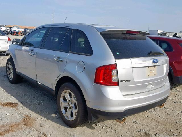 2FMDK3JC4BBB25666 - 2011 FORD EDGE SEL SILVER photo 3