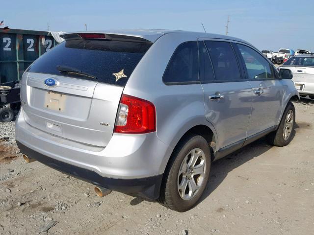 2FMDK3JC4BBB25666 - 2011 FORD EDGE SEL SILVER photo 4