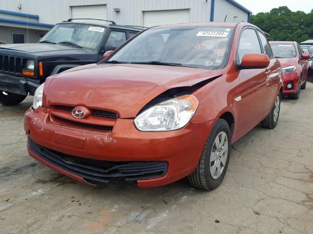 KMHCM3AC0AU159599 - 2010 HYUNDAI ACCENT BLU RED photo 2