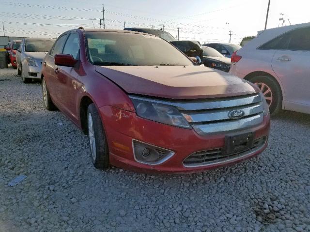 3FAHP0JG6BR225686 - 2011 FORD FUSION SEL RED photo 1