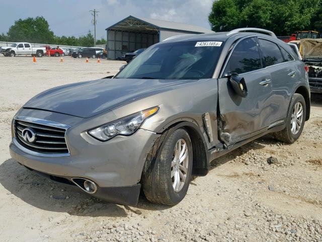 JN8CS1MW3DM172408 - 2013 INFINITI FX37 GRAY photo 2