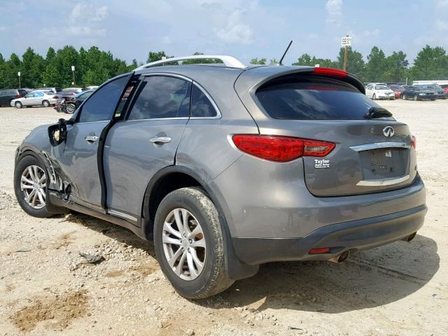 JN8CS1MW3DM172408 - 2013 INFINITI FX37 GRAY photo 3