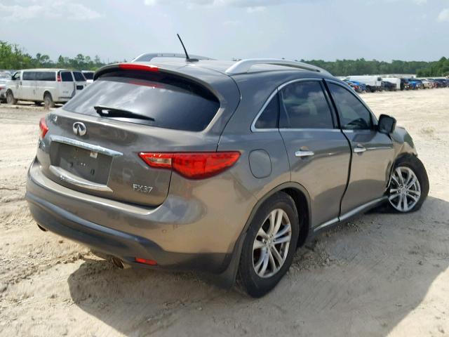 JN8CS1MW3DM172408 - 2013 INFINITI FX37 GRAY photo 4