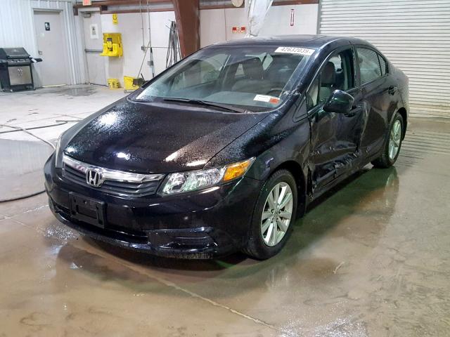 2HGFB2F93CH503433 - 2012 HONDA CIVIC EXL BLACK photo 2