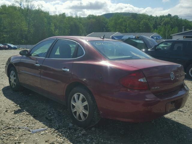 2G4WC582461135138 - 2006 BUICK LACROSSE C MAROON photo 3