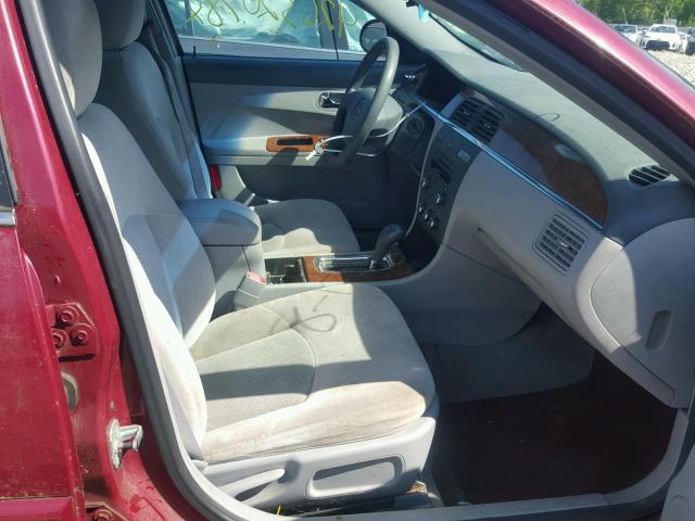 2G4WC582461135138 - 2006 BUICK LACROSSE C MAROON photo 5