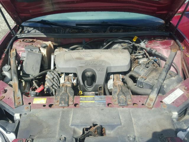 2G4WC582461135138 - 2006 BUICK LACROSSE C MAROON photo 7