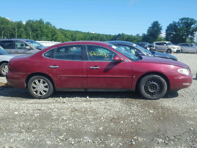 2G4WC582461135138 - 2006 BUICK LACROSSE C MAROON photo 9