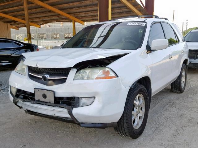 2HNYD18662H516216 - 2002 ACURA MDX TOURIN WHITE photo 2