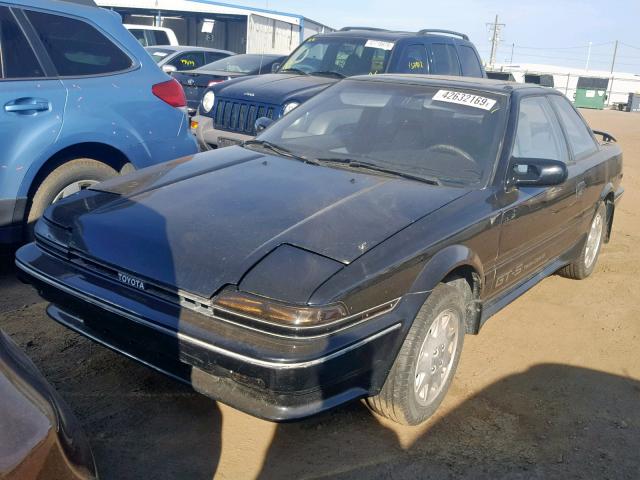 JT2AE98C8J3125006 - 1988 TOYOTA COROLLA GT BLACK photo 2