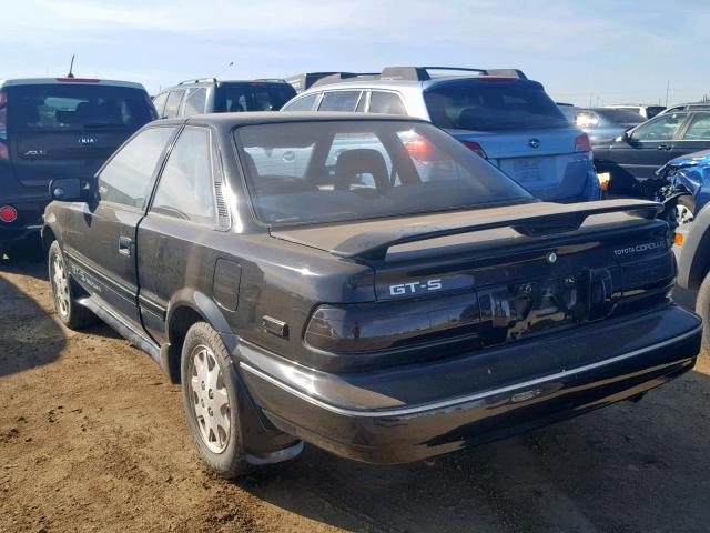 JT2AE98C8J3125006 - 1988 TOYOTA COROLLA GT BLACK photo 3