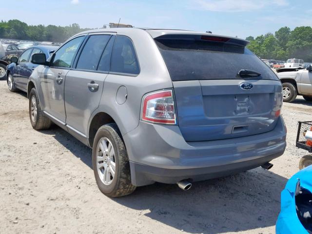 2FMDK48C98BA62925 - 2008 FORD EDGE SEL GRAY photo 3