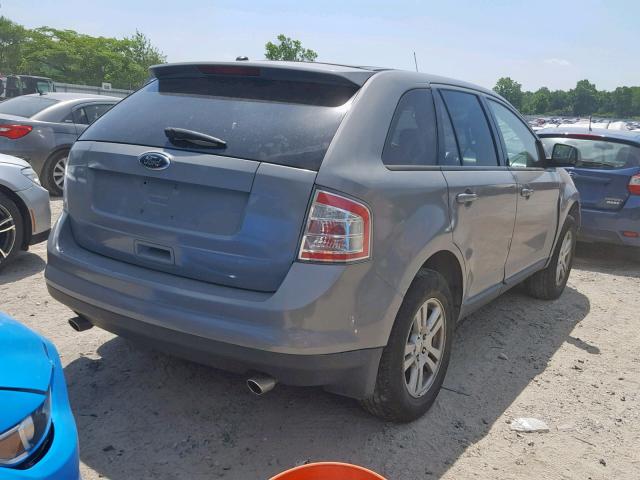 2FMDK48C98BA62925 - 2008 FORD EDGE SEL GRAY photo 4