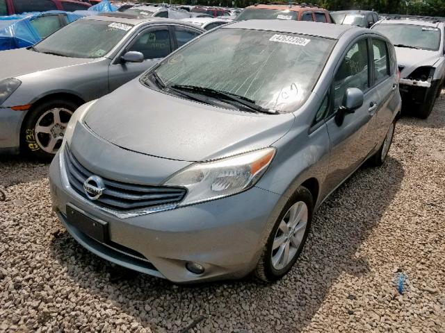 3N1CE2CP6EL360406 - 2014 NISSAN VERSA NOTE SILVER photo 2