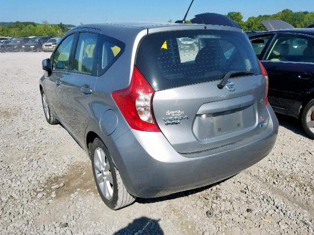 3N1CE2CP6EL360406 - 2014 NISSAN VERSA NOTE SILVER photo 3