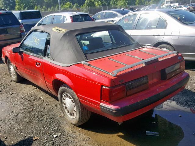 1FACP44M2MF150861 - 1991 FORD MUSTANG LX RED photo 3