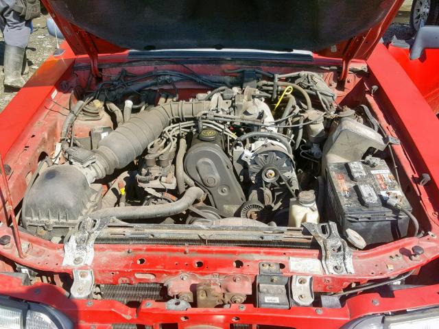 1FACP44M2MF150861 - 1991 FORD MUSTANG LX RED photo 7