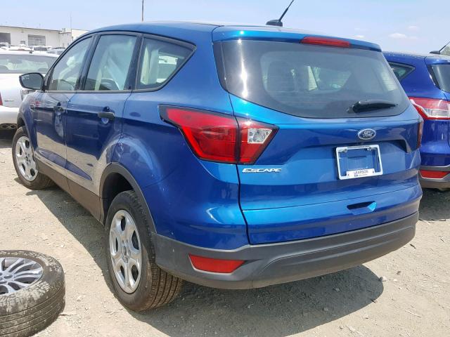 1FMCU0F71KUA32145 - 2019 FORD ESCAPE S BLUE photo 3