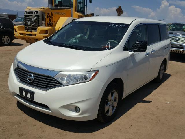 JN8AE2KP9D9064619 - 2013 NISSAN QUEST S WHITE photo 2