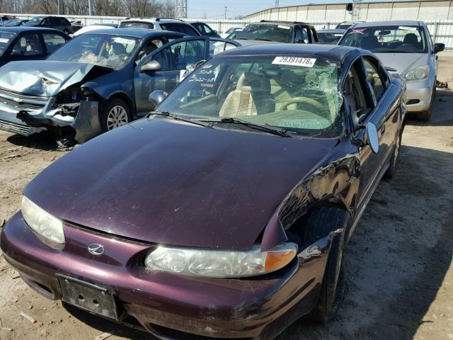 1G3NF52E54C242717 - 2004 OLDSMOBILE ALERO GLS PURPLE photo 2