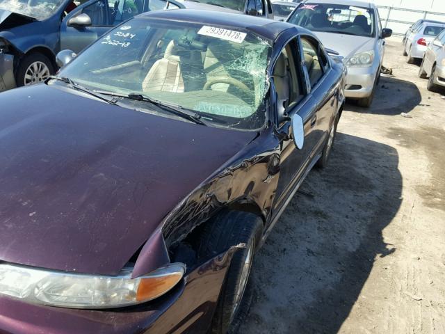 1G3NF52E54C242717 - 2004 OLDSMOBILE ALERO GLS PURPLE photo 9