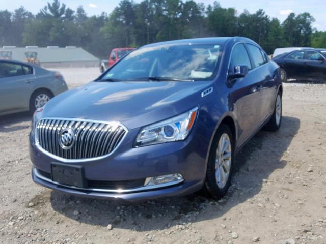 1G4GA5G36EF203841 - 2014 BUICK LACROSSE BLUE photo 2