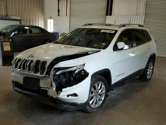 1C4PJLDS3EW186758 - 2014 JEEP CHEROKEE L WHITE photo 2