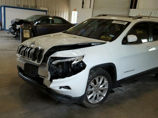 1C4PJLDS3EW186758 - 2014 JEEP CHEROKEE L WHITE photo 9